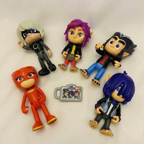 Toys Pj Masks Villians Wolfie Kids Kevin Rip Howler Luna 3 Action